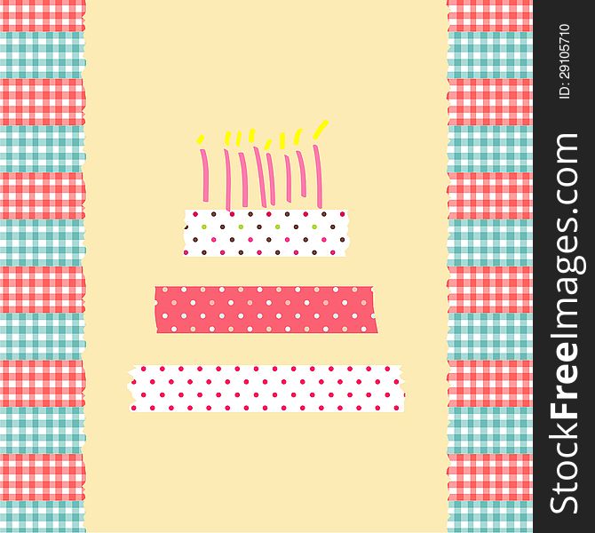 Birthday cake card