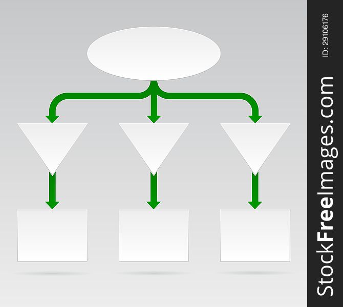 Empty diagram in vector format