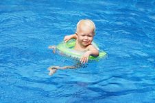 Baby Swimming Stock Image Baby Swimming Stock Image