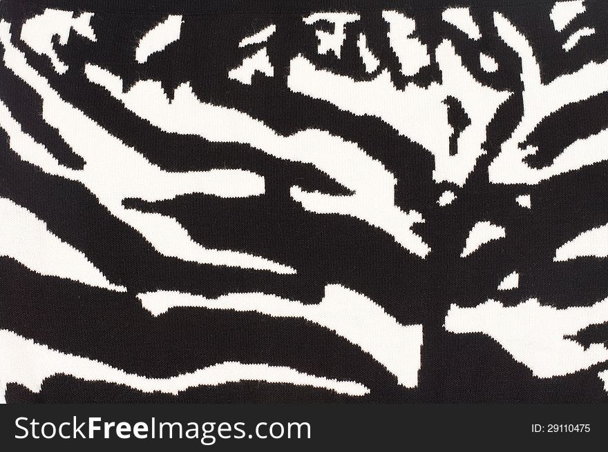 Striking background zebra stripe pattern with alternating contrasting black and white stripes arranged randomly