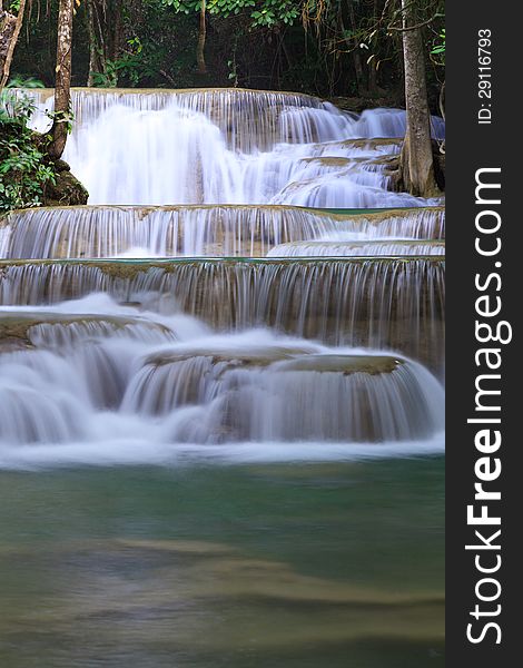 Deep forest Waterfall in Kanchanaburi, Thailand. Deep forest Waterfall in Kanchanaburi, Thailand