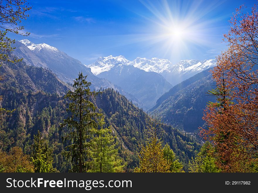 Himalayas landscape, Nepal