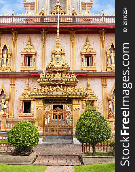 Entrance of Golden temple, Thailand
