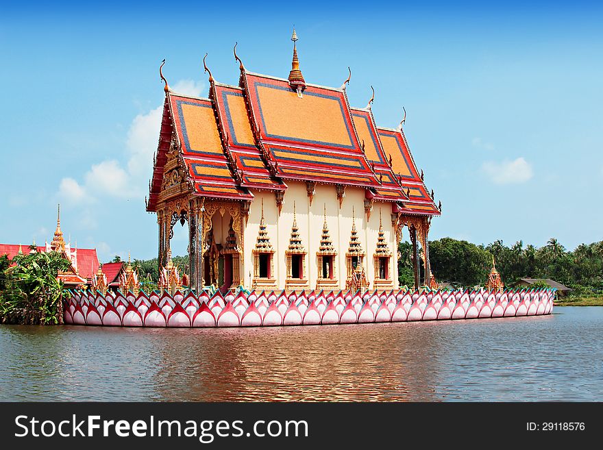 BANGKOK, THAILAND - FEBRUARY 06: Wat Chalong - the most important buddhist temples of Bangkok, February 06, 2013 in Bangkok, Thailand.