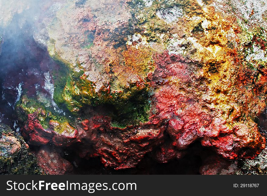 Inside Batur volcano, Bali, Indonesia