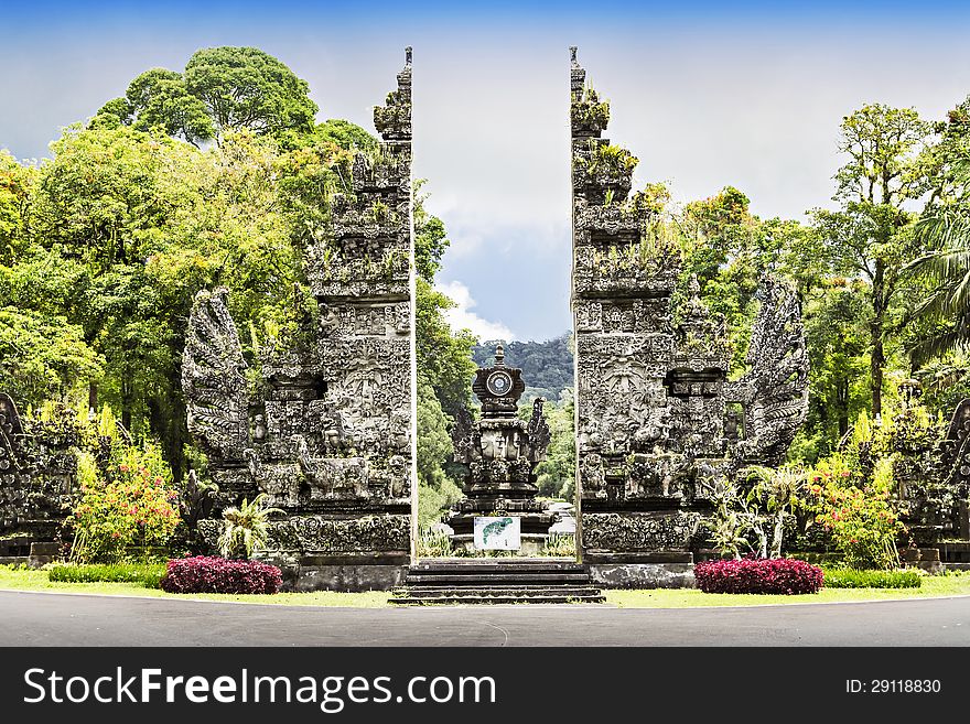 Enrance of Eka Karya Botanic Garden, Bali. Enrance of Eka Karya Botanic Garden, Bali