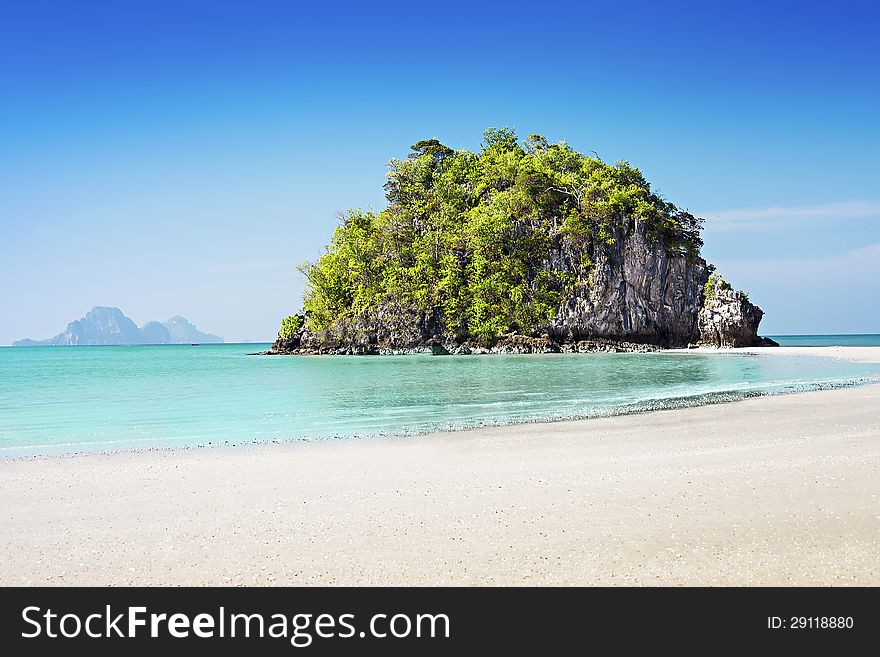 Beauty island in the sea