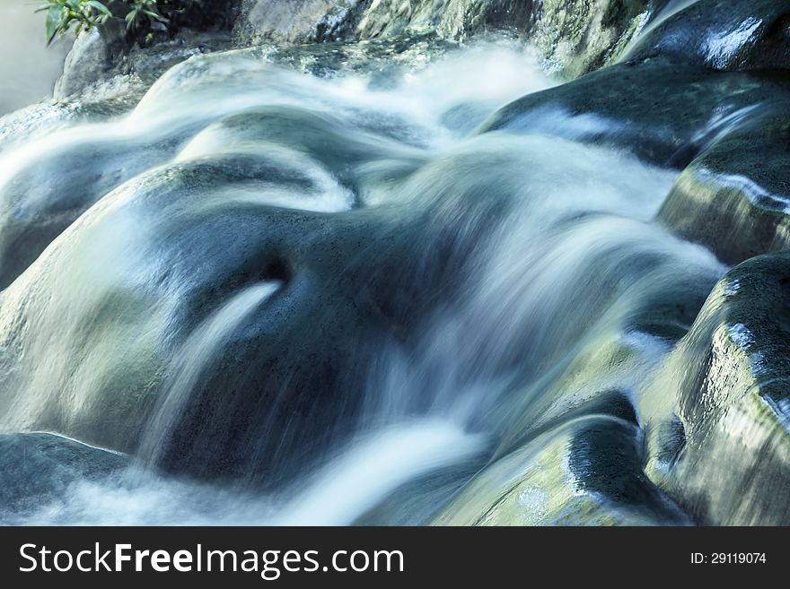 Waterfall in the deep jungle. Waterfall in the deep jungle