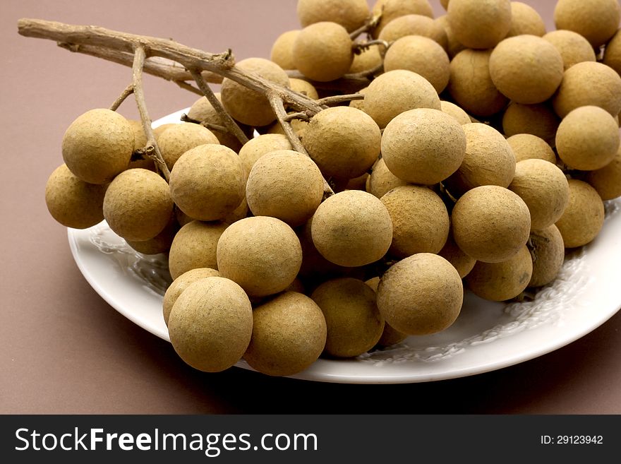 Longan Fresh Asia Sweet Fruit, Thailand.