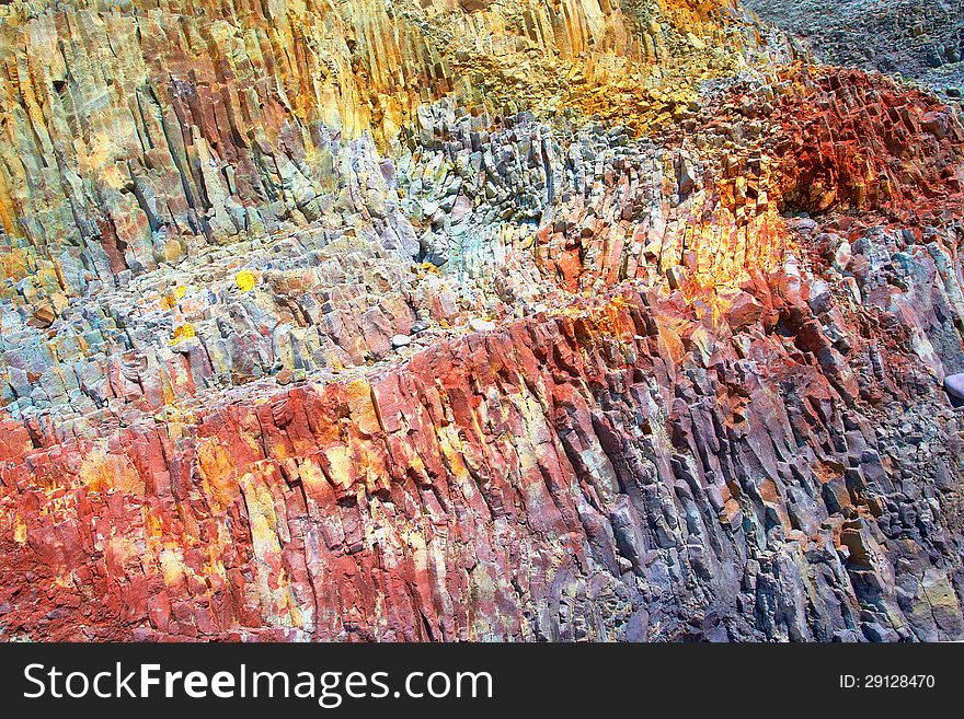 Colorful background of stone cliffs. Colorful background of stone cliffs