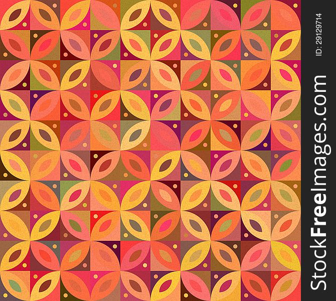 Seamless colorful abstract retro pattern. Can be used for wallpaper, pattern fills or web page background.
