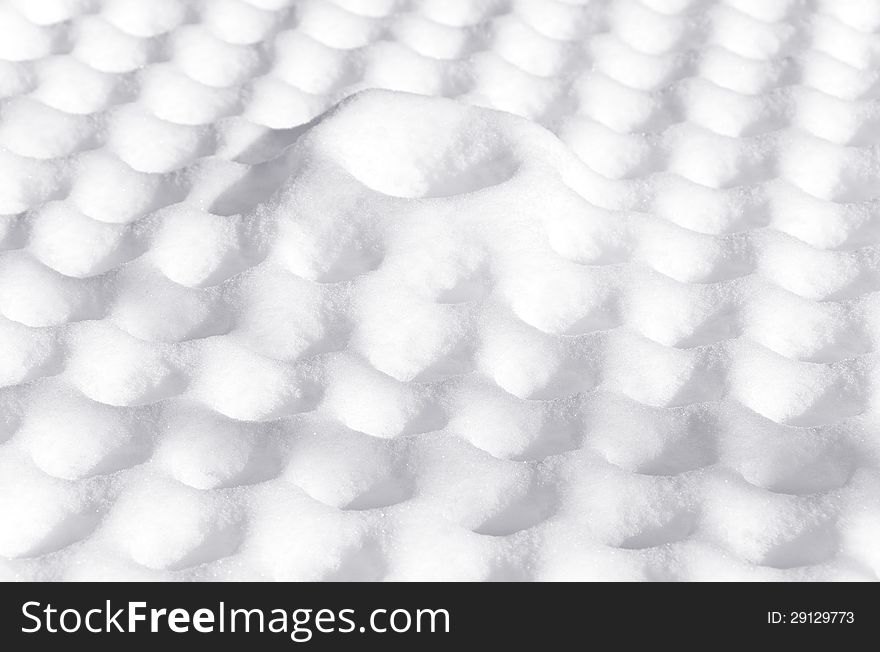 Texture and patterns on the snow surface #1. Texture and patterns on the snow surface #1.