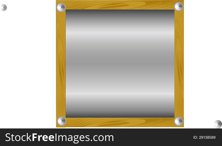 Scope from boards with a metallic background. Scope from boards with a metallic background