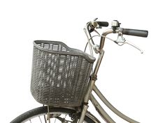 Basket On Bicycle Stock Images