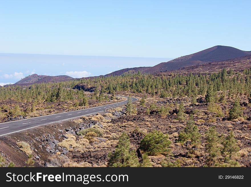 Old Road In The Teide National Park