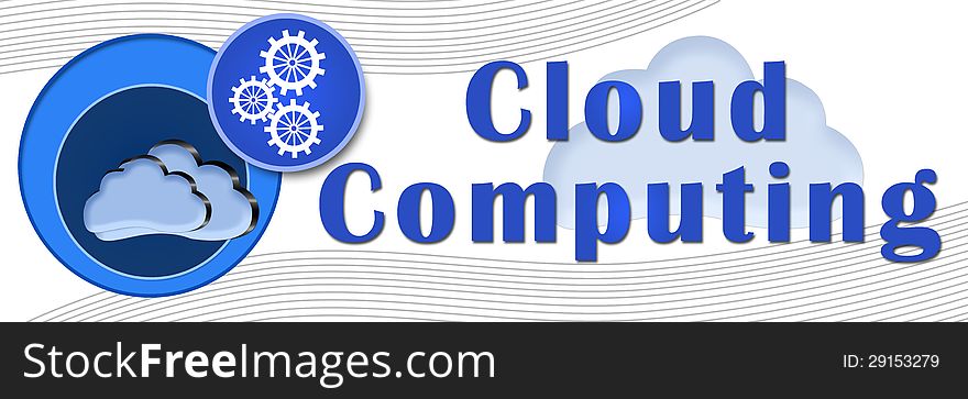 A banner image with clouds and tech symbols and cloud computing text. A banner image with clouds and tech symbols and cloud computing text.