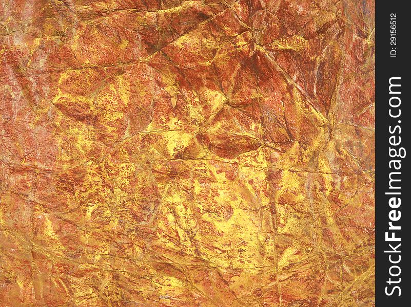 Abstract background with golden paper texture