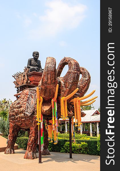 Luang Pu Thuad Buddha Statue On Erawan