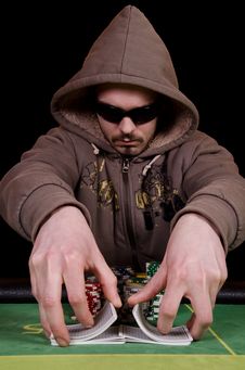 Poker Player Give The Cards A Shuffle Stock Images Poker Player Give The Cards A Shuffle Stock Images