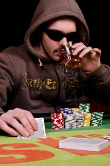 Poker And Whiskey. Stock Image Poker And Whiskey. Stock Image