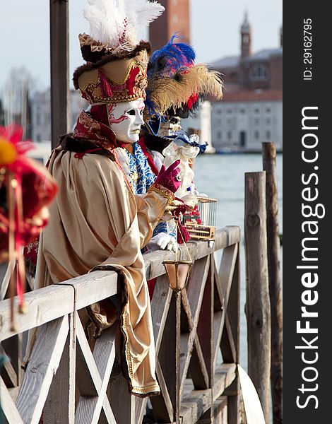 Carnival mask in Venice, Italy. Carnival mask in Venice, Italy