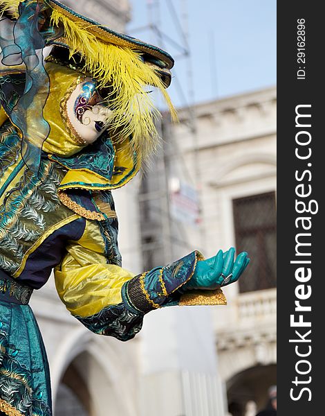 A carnival mask in Venice,Italy