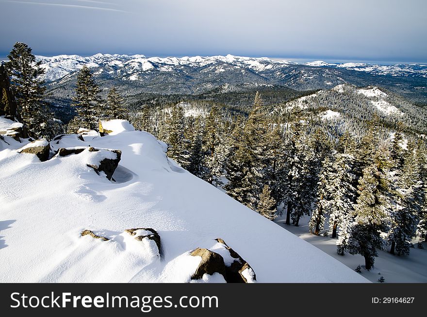 Views of Mountains near Lake Tahoe