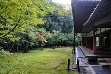 Japanese Garden In Koto-in Temple- Kyoto, Japan Royalty Free Stock Images