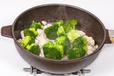 Chinese Broccoli Chicken Preparations Stock Photos Chinese Broccoli Chicken Preparations Stock Photos
