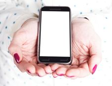Phone With A Blank Screen Royalty Free Stock Images Phone With A Blank Screen Royalty Free Stock Images