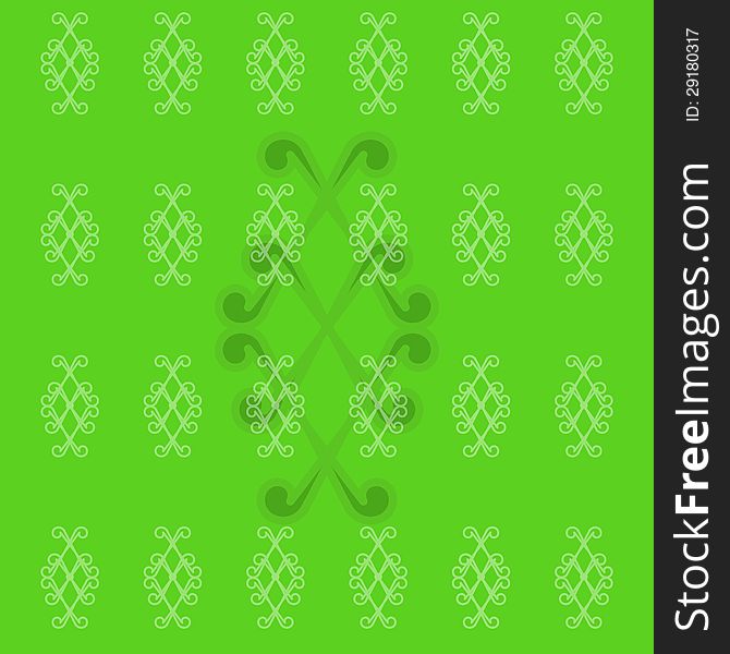 Abstract pattern on a green background