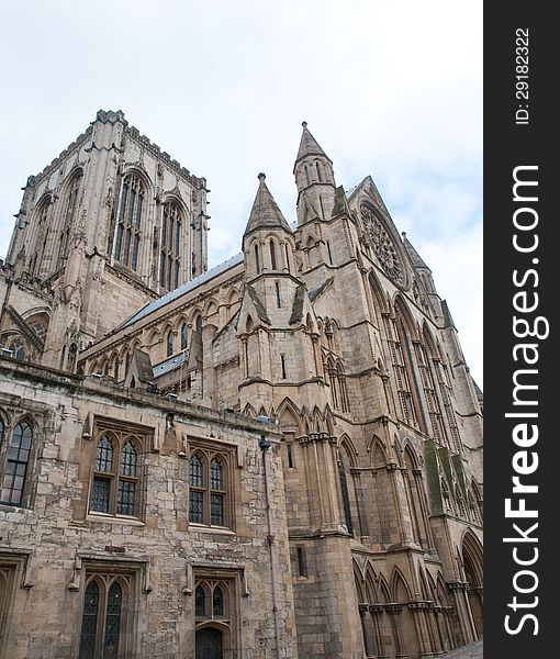 The magnificent york minster at york in england. The magnificent york minster at york in england