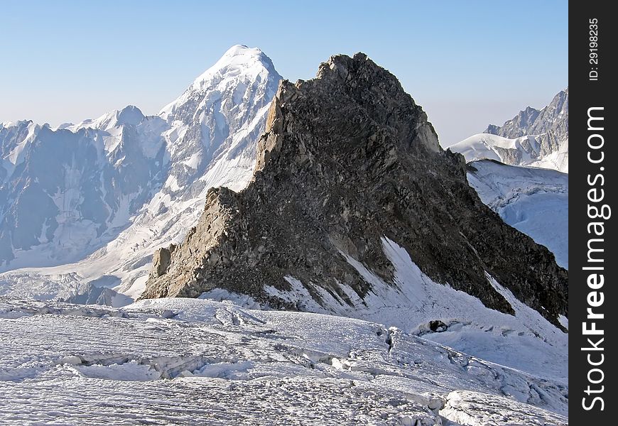 View Of The Mountains In The Caucasus