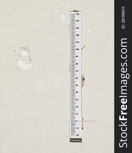 Scale ruler for check level in civil engineer