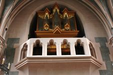 Church Organ Pipes Stock Image