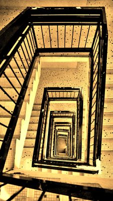 Stairs Down Royalty Free Stock Image Stairs Down Royalty Free Stock Image