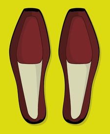 Shoes: Leather (vector) Royalty Free Stock Photos Shoes: Leather (vector) Royalty Free Stock Photos