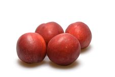 Four Nectarine (peaches) Royalty Free Stock Photo