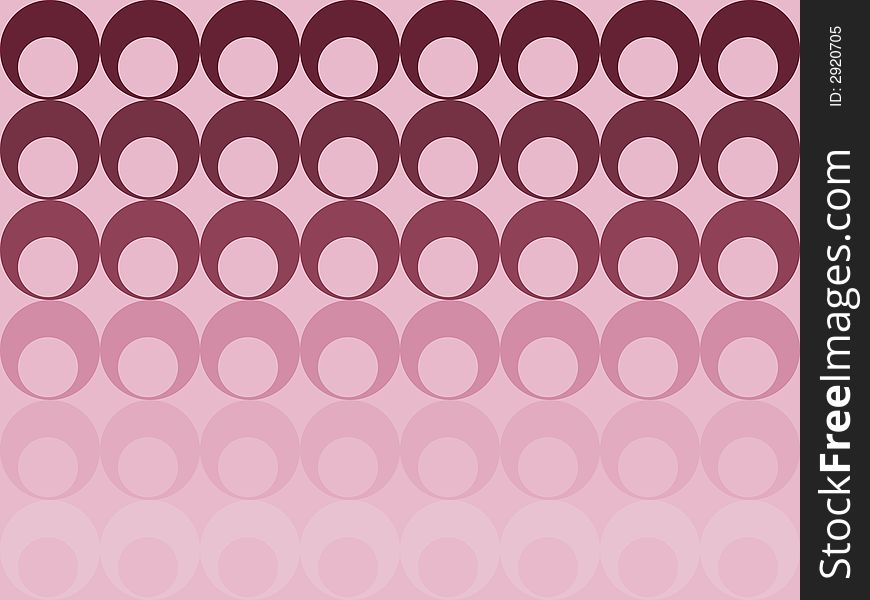 Circles on a pink background