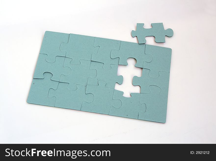 Illustration of puzzle on white background.