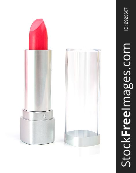 Lipstick isolated on white 1
