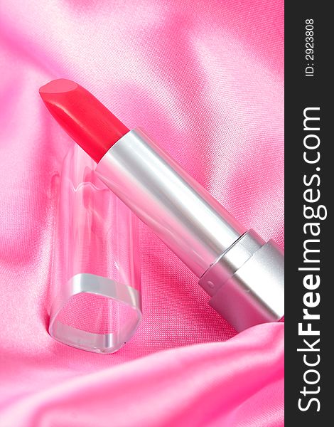 Lipstick On Pink Satin