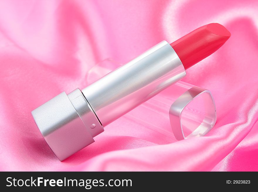 Lipstick On Pink Satin