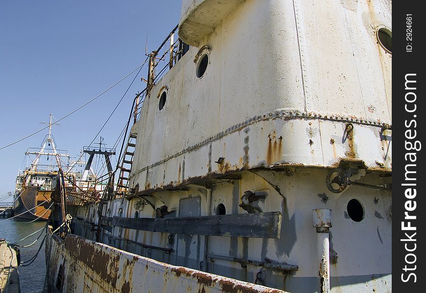Rusty old ship