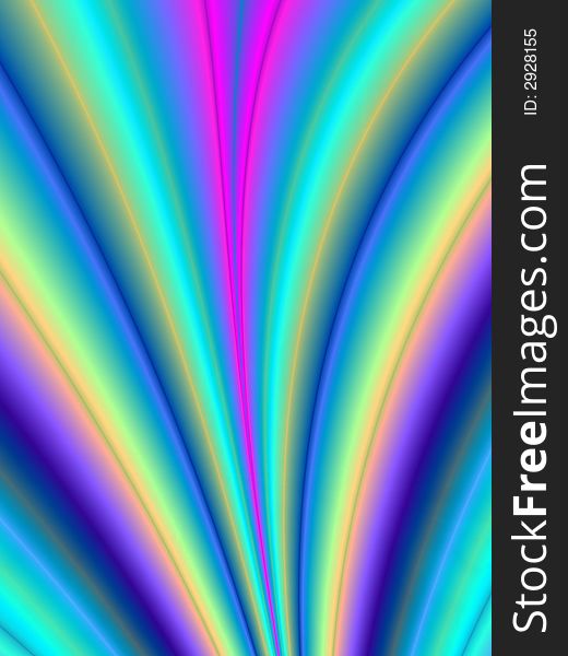 Fractal rendition of multiple colored curves back ground. Fractal rendition of multiple colored curves back ground