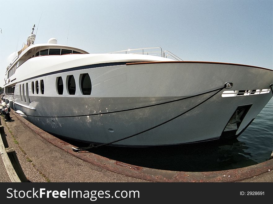 Docking for a stay in Sag Harbor, Long Island. Docking for a stay in Sag Harbor, Long Island