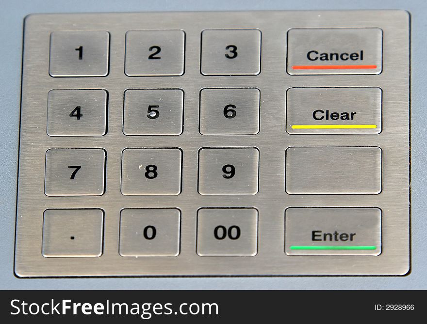 Numeric keypad