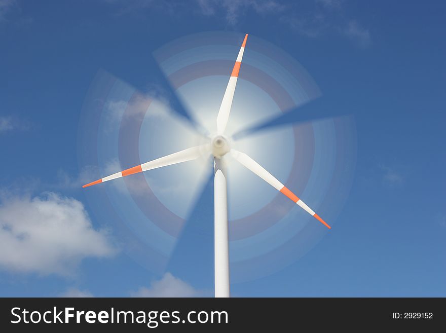 Motion Effect On Wind Mill