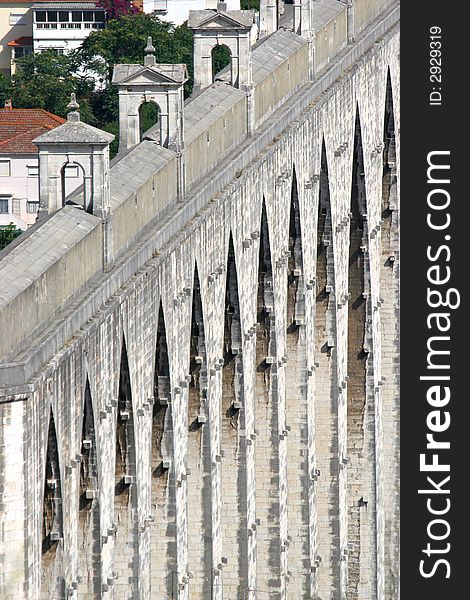 Gothic arches huge renaissance aqueduct