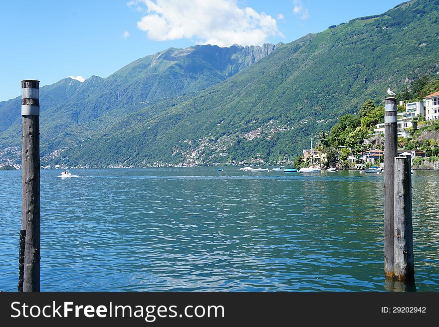 The Lake Maggiore In Switzerland